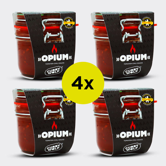 „OPIUM“ Tomaten-Chilisoße (4 x 215g)