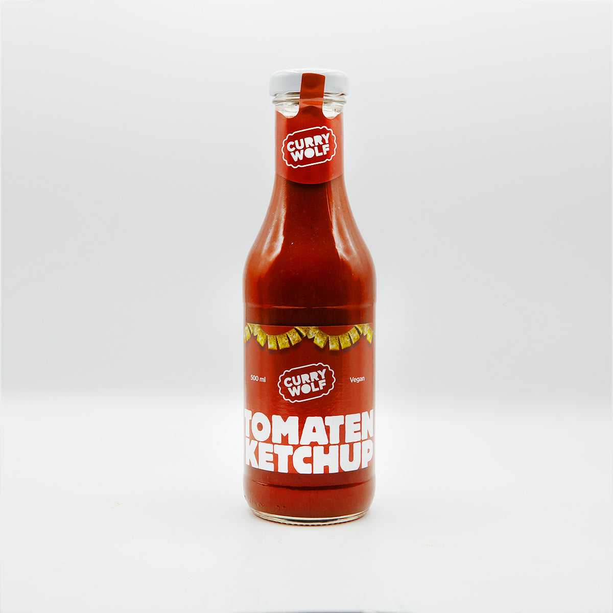 20 Stück Berliner Bratwurst mit Tomaten Ketchup und „OPIUM“ im Glas