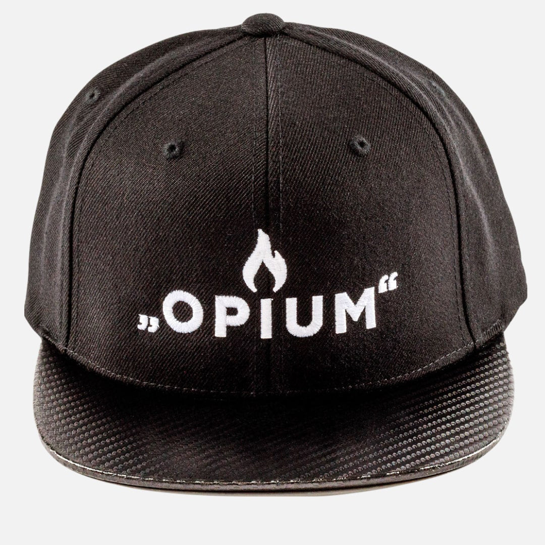Snapback Baseball Cap in Carbonoptik „OPIUM“